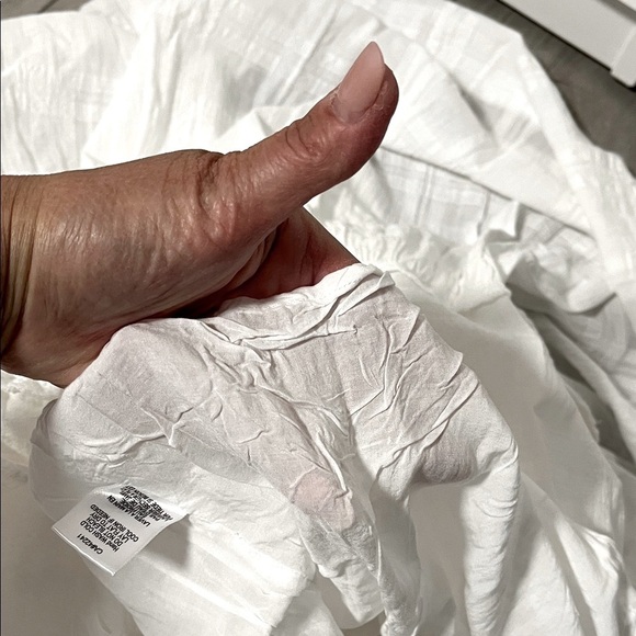 NWOT Young Fabulous & Broke White Bohemian Cotton Maxi Dress Pockets, Size M - Picture 11 of 13